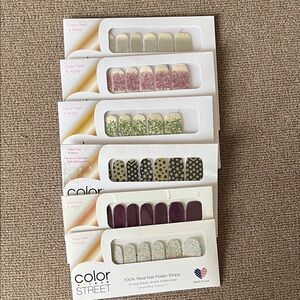 Color Street Glitter and Solid Nail Strips Collection
